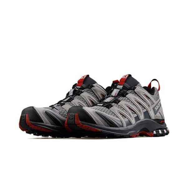 Salomon Sneaker - L40977400 - Herr XA Pro 3D Trail Skor Grå (Monument/Ebenholts/Röd Dahlia) 44