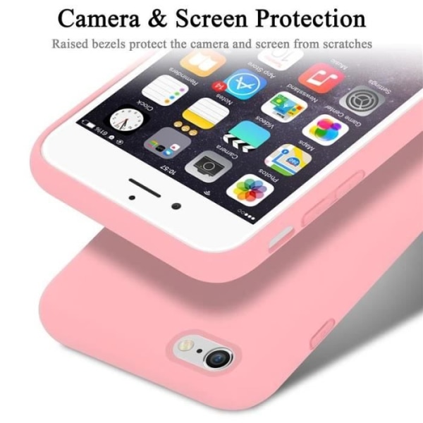 Cadorabo fodral till Apple iPhone 6 - i rosa - Flexibel TPU silikon