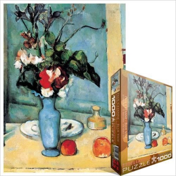 EG60003802 - Eurographics Puzzle 1000 Pc - Blå vas - Paul Cezanne - Pussel