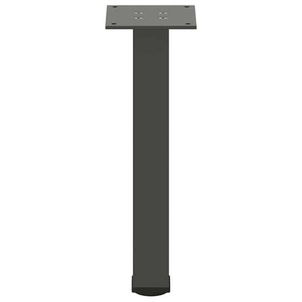 vidaXL Bordsben för soffbord 4 st antracit 42-44 cm stål 4012454