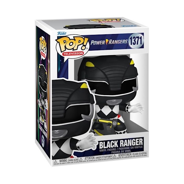 Figurine - Funko - Power Rangers - Mighty 30E - Black Ranger - 2 års garanti Flerfärgad