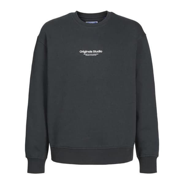 Sweat - JACK & JONES - Esterbro - Mörkgrå - 70% bomull/30% polyester - Rund hals Grå 16 år gammal