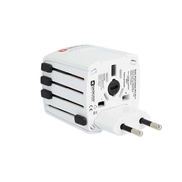 Adaptör och omvandlare - SKROSS - MUV USB AC45PD - 2 USB-portar - USB-C-utgång 45W - Universell