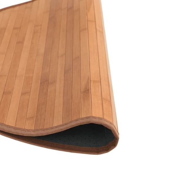 Naturlig rund matta 60 cm bambu