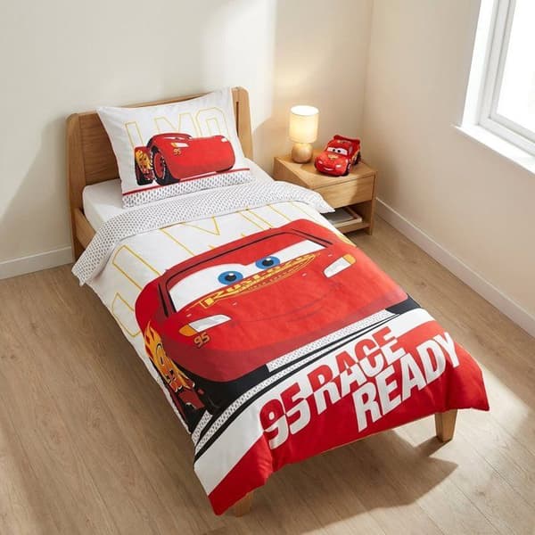 Barnsängset - Cars Ready - 100x135 cm - 40x60 cm - 100% bomull