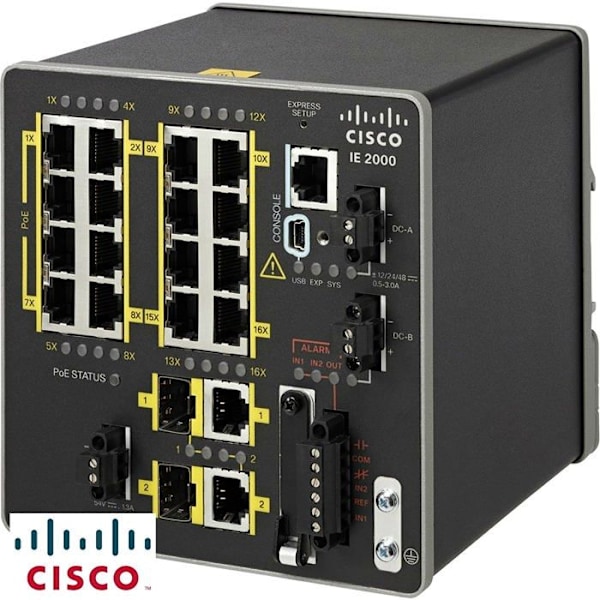 CISCO IE-2000-16TC-G-E Svart