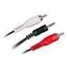 Jack hane/2 RCA hane ljudkabel - D2DIFFUSION - 5m