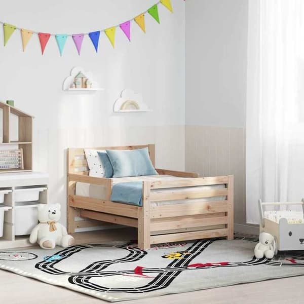 vidaXL Sängram Brun 80 x 200 cm Ingenjörsträ 877206