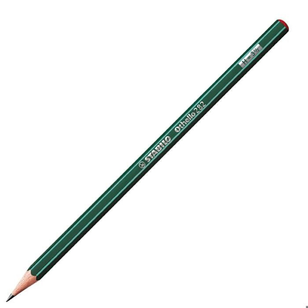 Grafitpenna - STABILO Othello - Paket med 12 - H Grå