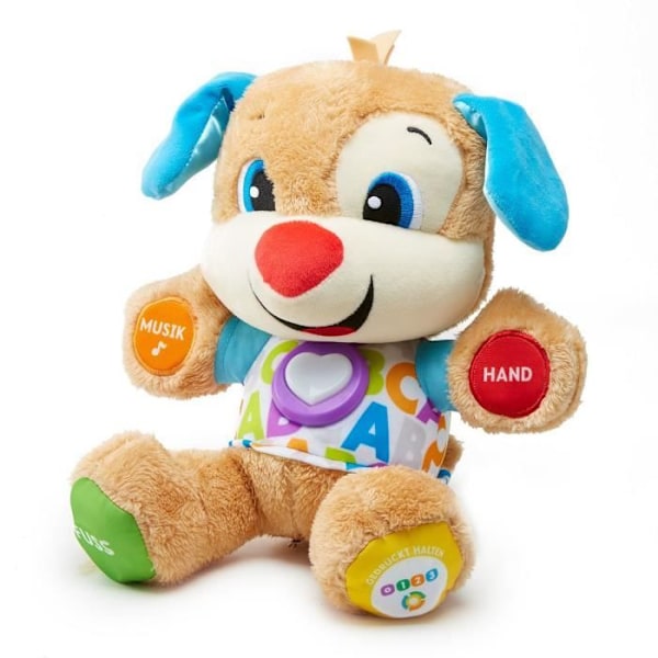 Fisher-Price Laugh and Learn FPM50 lärleksak för pojkar i åldern 0,5 till 3 år - Interaktiv hund - Flerfärgad Flerfärgad