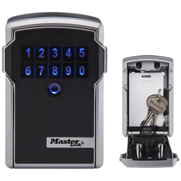 MASTER LOCK Säker Bluetooth-nyckelbox - L-format - Ansluten nyckelskåp Svart