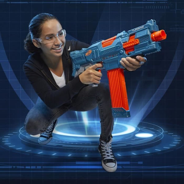 Dartpistol - NERF - Elite 2.0 Turbine CS-18 - 36 pilar - Motoriserade skott Flerfärgad