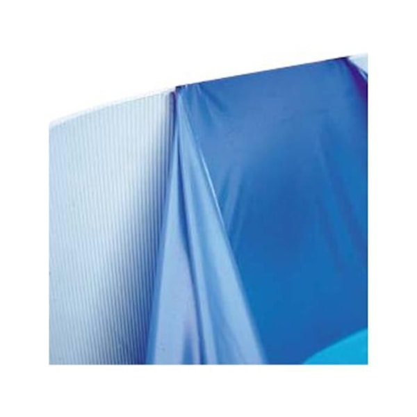Vanligt foder för GRE-simpool - Rund Blå 350 x 90 cm - Överlappning - Anti-UV-skydd Blå