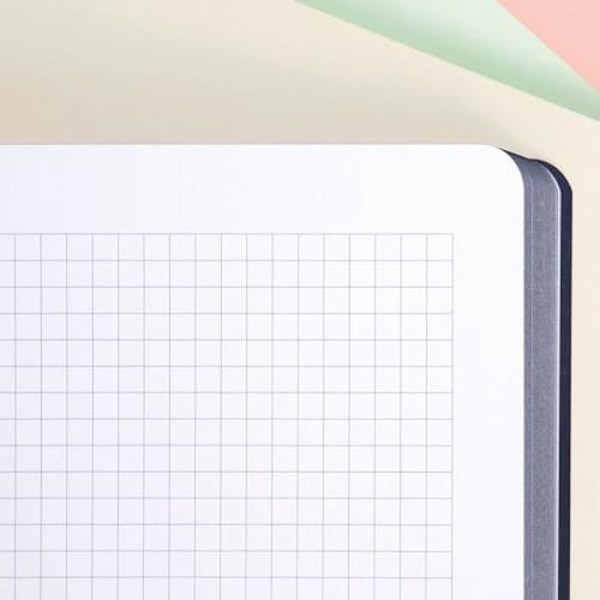 A4 Notebook - MILAN - Series 1918 - 5x5 mm rutnät - 48 ark - 95 g/m² papper Beige
