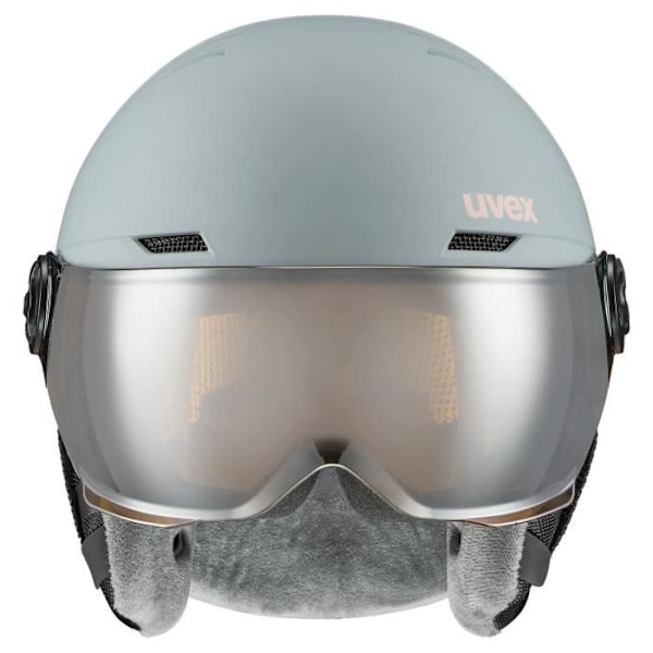 Skidmask / Snö Uvex Rocket Jr. Vis Rhino-blush M Kille Grön
