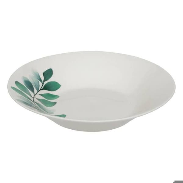 Table Service 18 Delar "Växt" 26cm Vit Vit