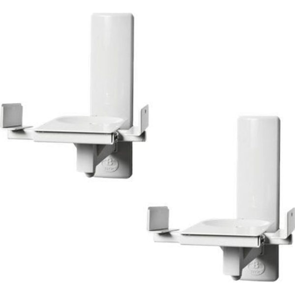 B-Tech Mountlogic BT77 Vit Högtalarstativ - Par - Tilt - 25 kg