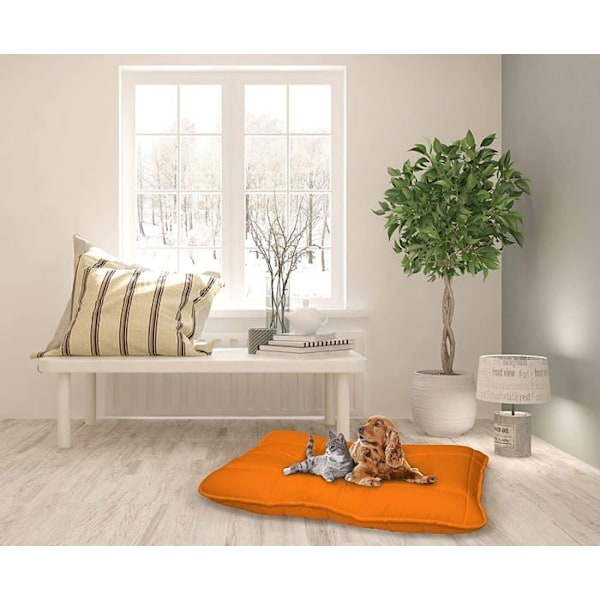 Italienskt sänglinne - MAXY-CS-ARANCIO-60X100 - Maxi hundkudde 60x100cm, Orange, Linne