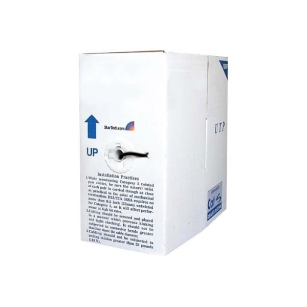 StarTech.com Roll Stranded Cat 6 Patch-kabel Bulk-kabel 305m UTP CAT 6 Blocked Blue