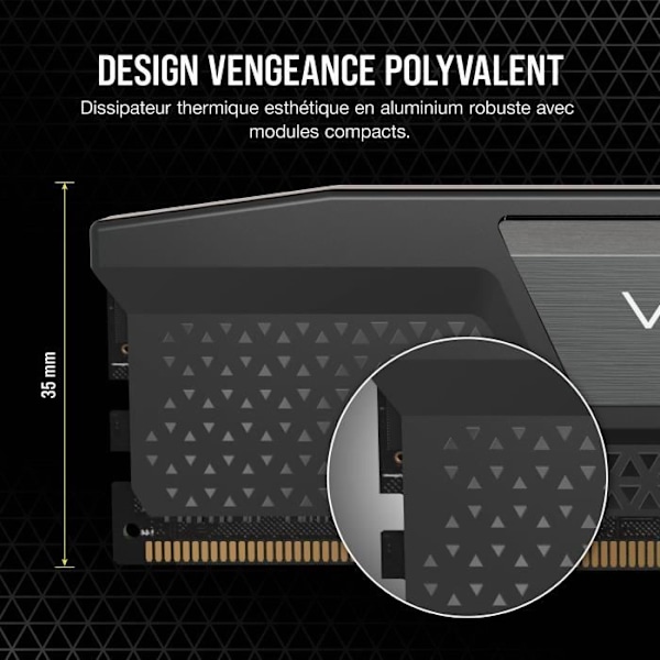 CORSAIR Vengeance 32GB 2x16GB - DDR5 5600MHz - CAS36 - Svart (CMK32GX5M2B5600C36)