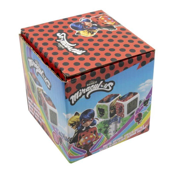 Barnväckarklocka Joy toy - 1 - Miraculous Alarm Clock Cube i presentförpackning - 8 x 8 x 8 cm, liten storlek