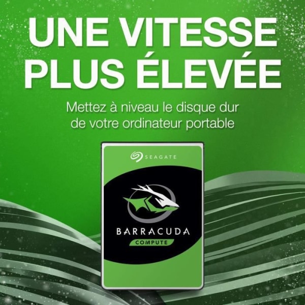 Seagate 1 TB BarraCuda 2,5" intern hårddisk (5400rpm, 128MB cache, SATA 6Gb-s, ST1000LMZ48-LM048)