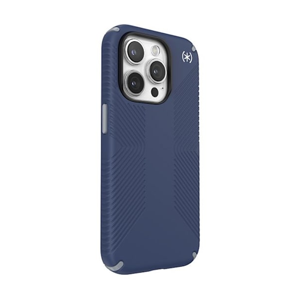 Speck Presidio2 Grip Magsafe - Fodral för iPhone 15 Pro (Kustblå / Dammgrå / Vit)