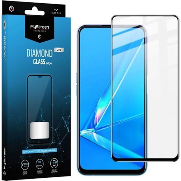 Myscreen skydd MyScreen Skydd Glas Härdat 5D XIAOMI REDMI 10 MyScreen DIAMOND GLASS LITE hel lim kant svart