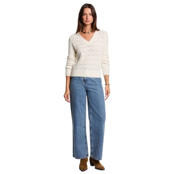 Pull Ivoire Dam Morgan Duveuteuse beige jag