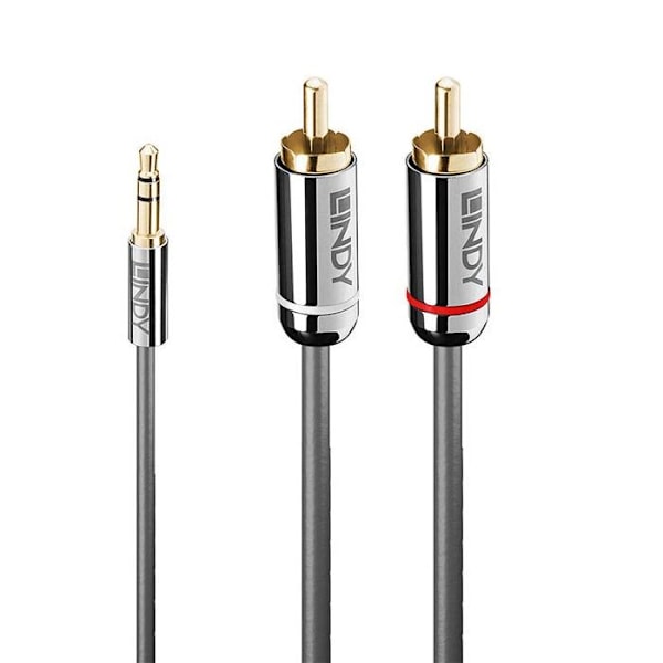 LINDY 3,5 mm jack till RCA ljudkabel - Cromo Line - 10m