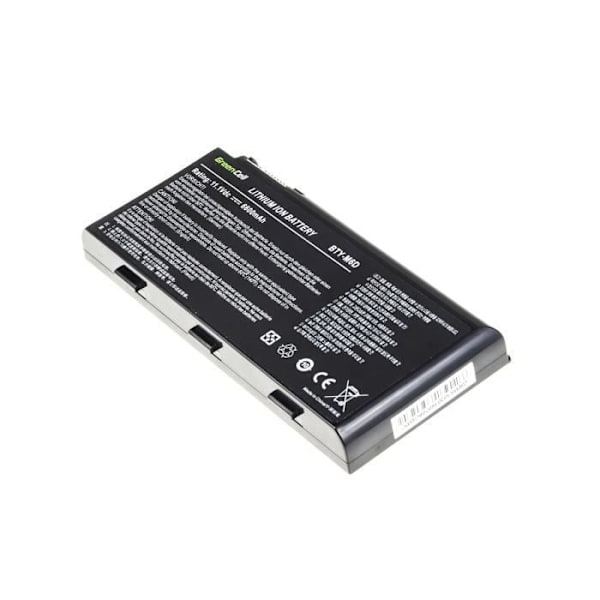 Batteri - Green Cell - BTY-M6D - 6600mAh - 11,1V - Kompatibel med MSI och Medion Erazer
