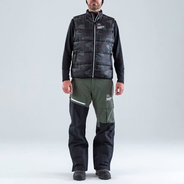 Löparfleece - Head atletisk fleece - 821352 - Väst Lättviktslöparväst för män vintertid, svart/rebeller män Svart/Rebeller XL