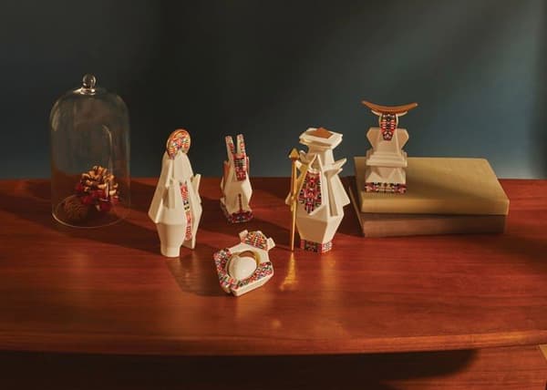 Statuett - Alessi - ESA05 1 - Porslin - 4 cm - Samtida design