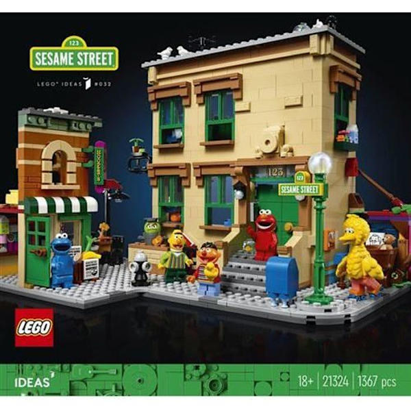 LEGO® Idéer - 21324 123 Sesamgatan - Flerfärgad - Från 2 år - Enkel montering - 2 års garanti Flerfärgad