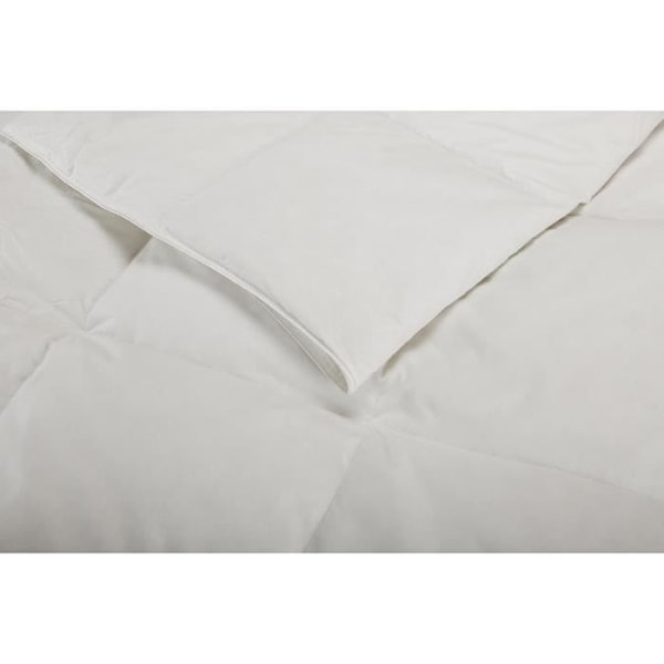 Pikolin Home - Naturligt täcke i 92% gåsdun, överdrag i 100% bomullspercale, 250g/m². 220x240cm-Säng 150/160. Vit