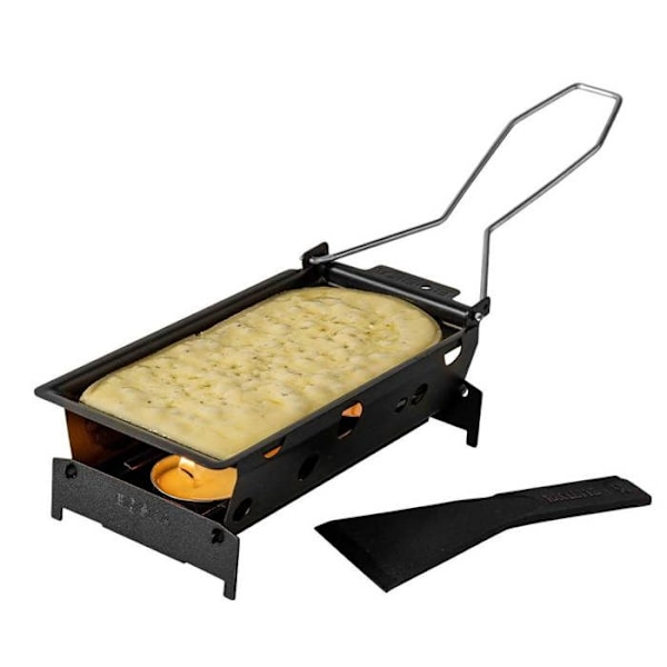 BOSKA Partyclette® ToGo Milano - Raclette Set - Bärbar - Non-stick - Svart - 31,5 x 8,6 x 10,6 cm