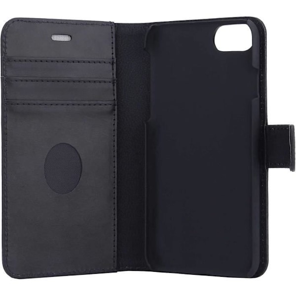 Plånboksfodral i Läder - RADICOVER - iPhone XXS - Stötsäker - Svart - 2 i 1 Svart