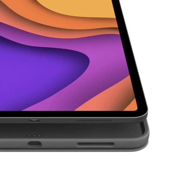 Logitech - 920-009966 - Folio Touch tangentbordsfodral för iPad Air 4:e/5:e generationen, 2020/2022, Pan Nordic QWERTY-tangentbord - Grå