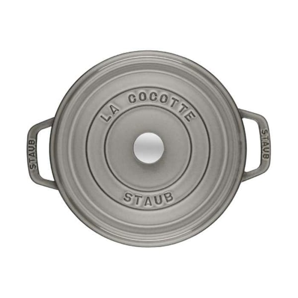 STAUB 405093120 - Rund cocotte - Ø 26 cm - Grafitgrå Grafitgrå