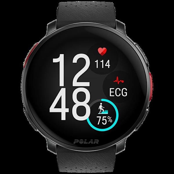 GPS-klocka - Polar - Vantage V3 - AMOLED-skärm - Dubbel frekvens GPS - Multisport Svart
