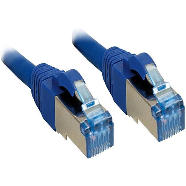 LINDY nätverkskabel - 6A S/FTP - LSOH - 500MHz - 2m - Blå