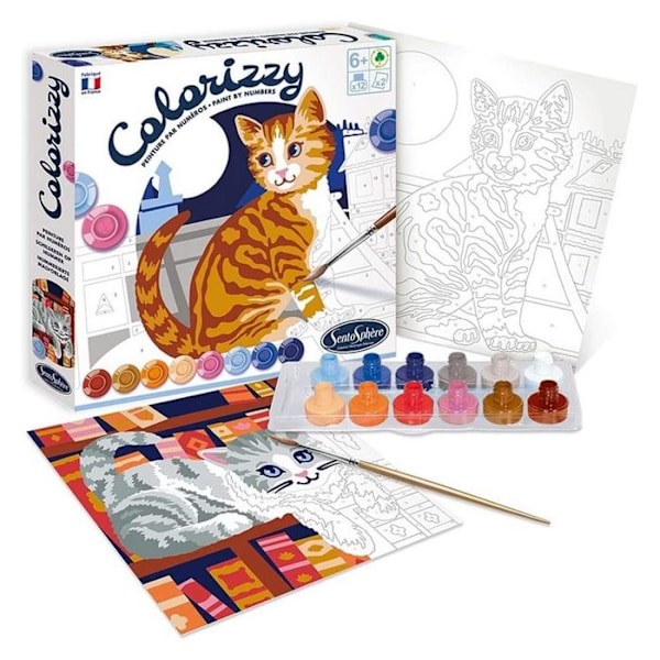 Målning Colorrizy: Katterna kastanj