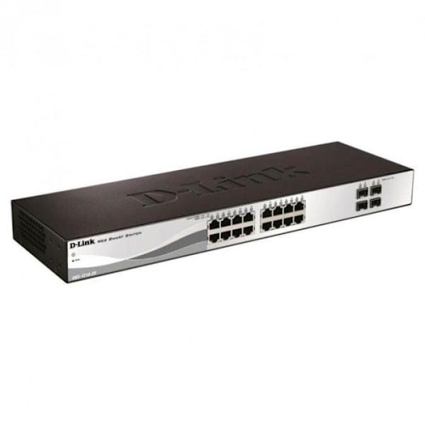 16-portars Smart+-switch - DGS-1210-20 - 10/100/1000 Mbps + 4 SFP-portar - D-LINK