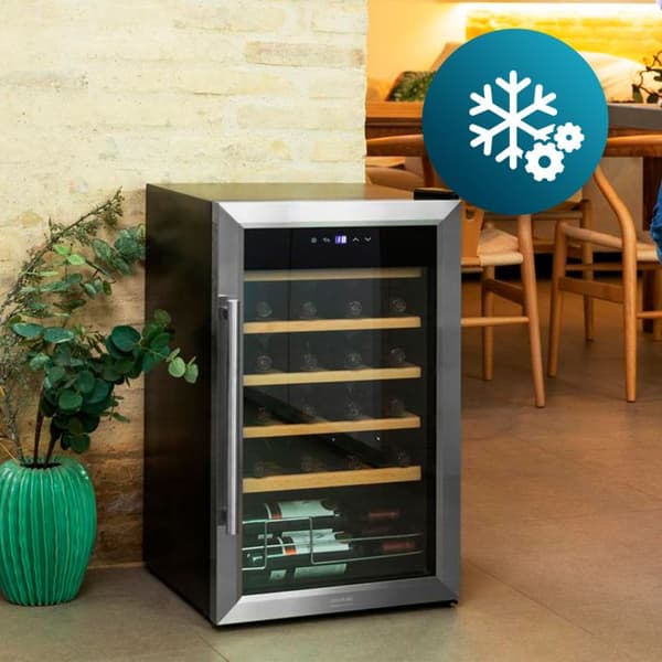 Vinkyl - CECOTEC - GrandSommelier 2450 - Inox - 24 flaskor - Tyst kompressor