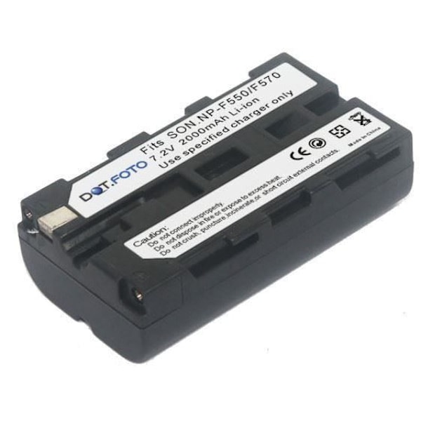 Dot.Foto Sony NP-F330, NP-F530, NP-F550, NP-F570 Batteri - 7,2v / 2000mAh