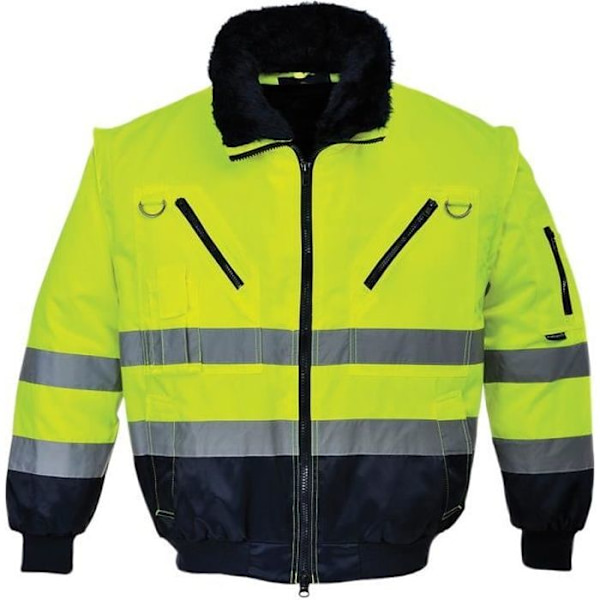 Blouson pilot 3 i 1 - Portwest - PJ50 - Hög synlighet - Gul/Blå - Blandat Gul/marinblå jag