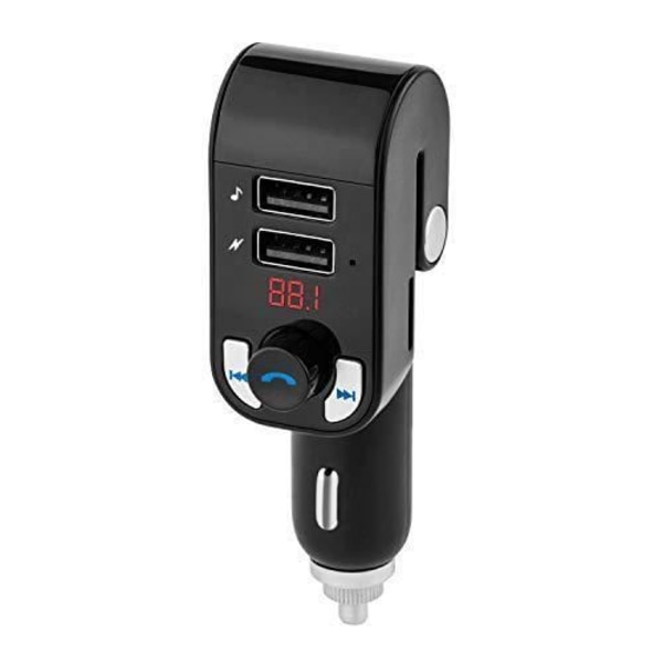 Peiying URZ0466 FM-sändare med Bluetooth 2 x USB 2 x USB Cigarette lighter Cigarette lighter med integrerad mikrofon AUX AVRCP, HFP, A2DP