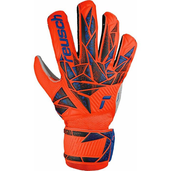 Målvaktshandskar - Reusch - Attrakt Solid - Orange - Barn - Hållbara och flexibla hyper orng/elec blå 8
