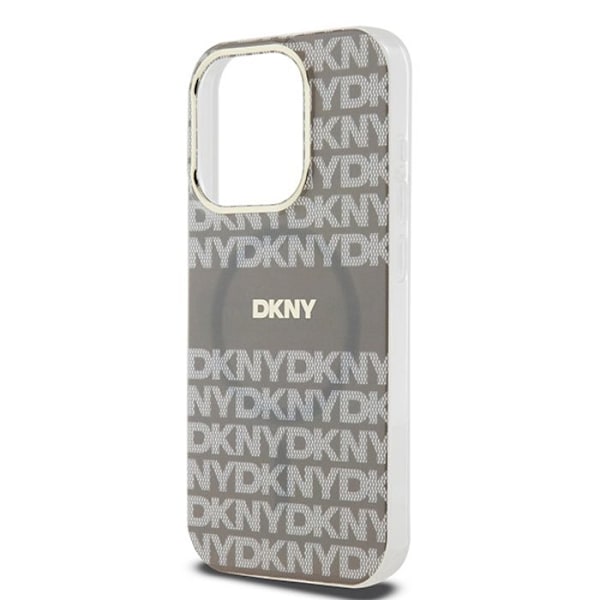 iPhone 15 Pro Max-fodral - DKNY IML IML Mono & Stripe MagSafe (DKHMP15XHRHSEE) - Beige