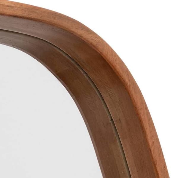 Oval spegel Jasna trä 80x40cm brun